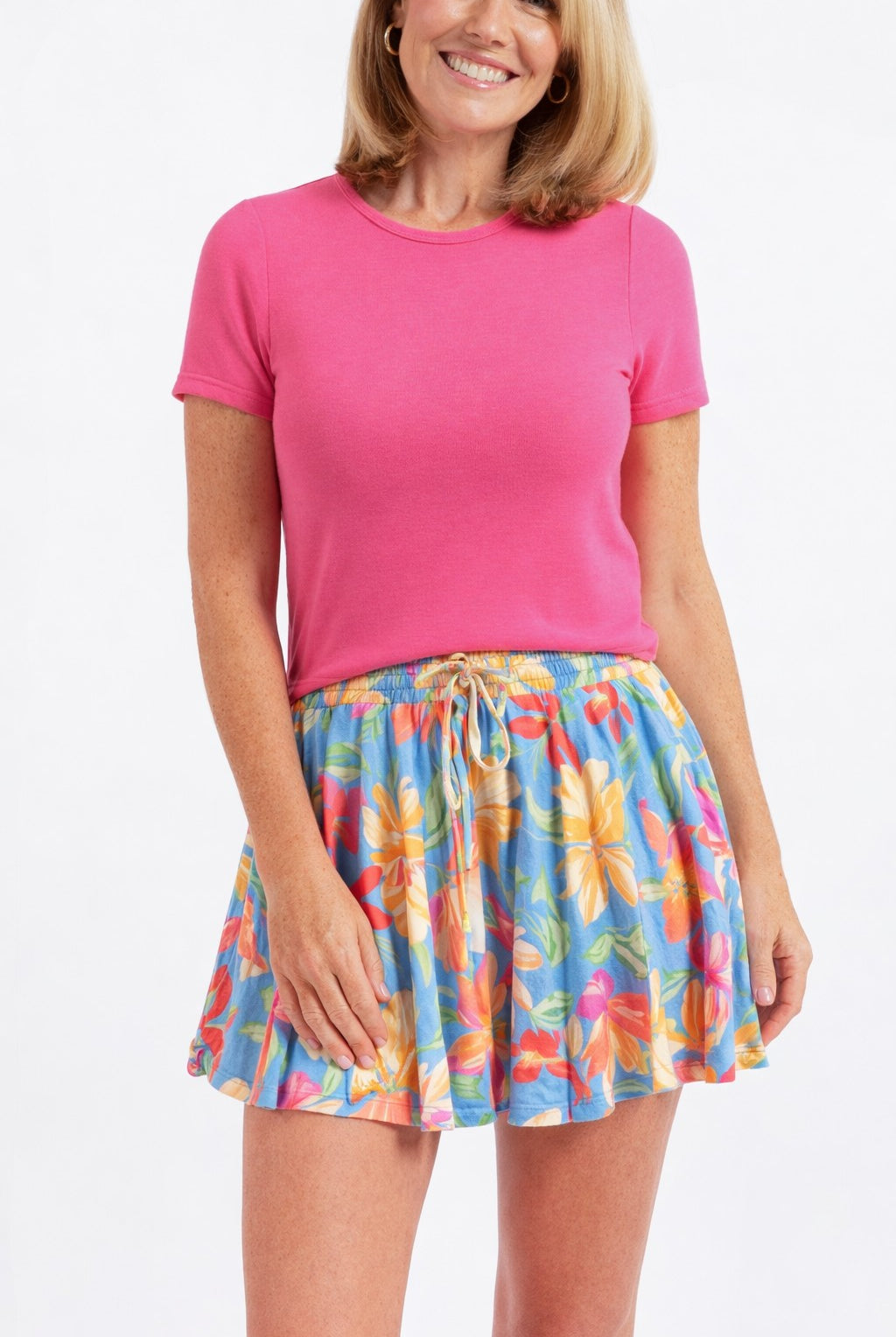 Sadie & Sage Faithful Tee in Hot Pink-T-Shirts-Sadie & Sage-Deja Nu Boutique, Women's Fashion Boutique in Lampasas, Texas