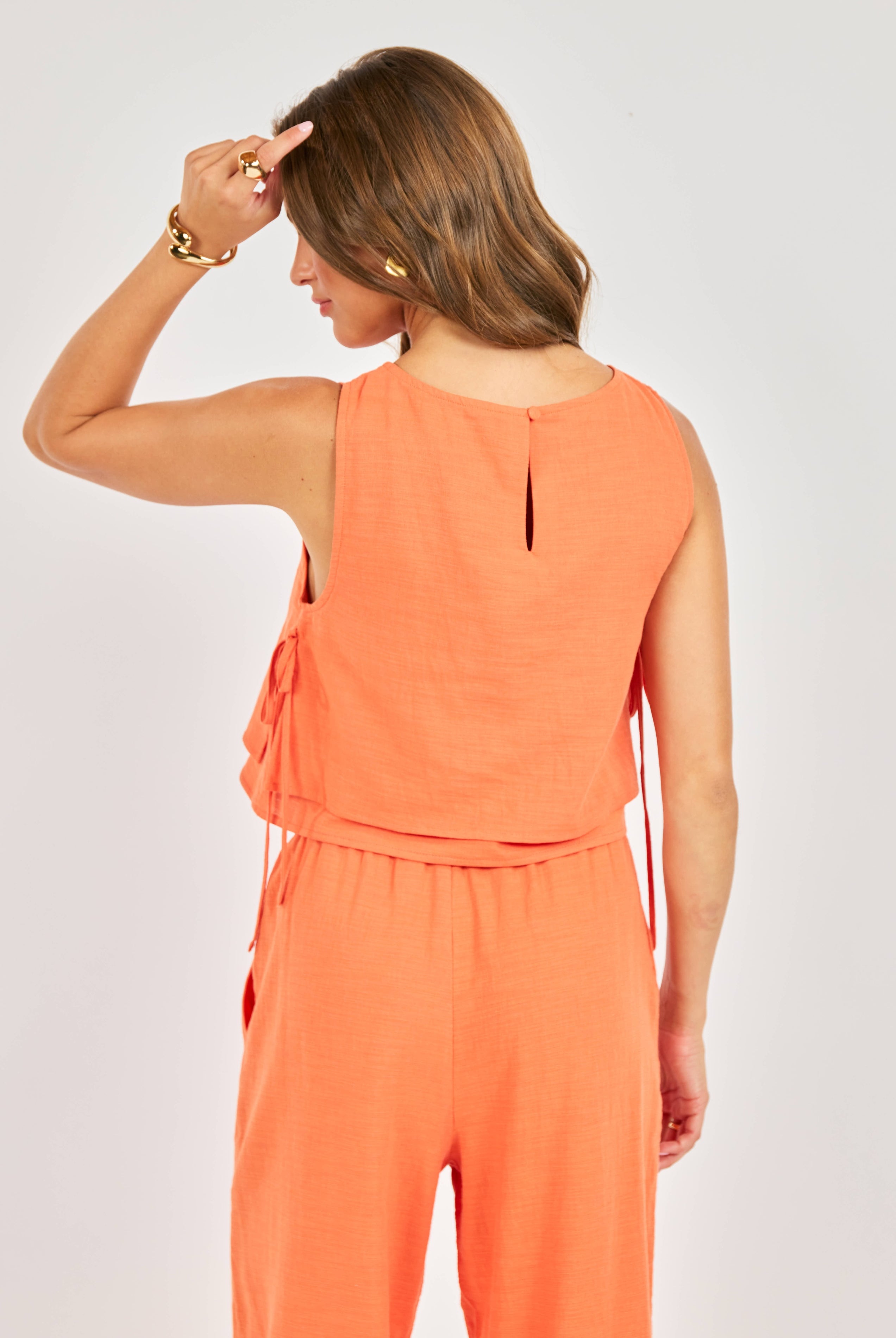 Sadie & Sage Good Day Layered Top in Orange-tank-Sadie & Sage-Deja Nu Boutique, Women's Fashion Boutique in Lampasas, Texas