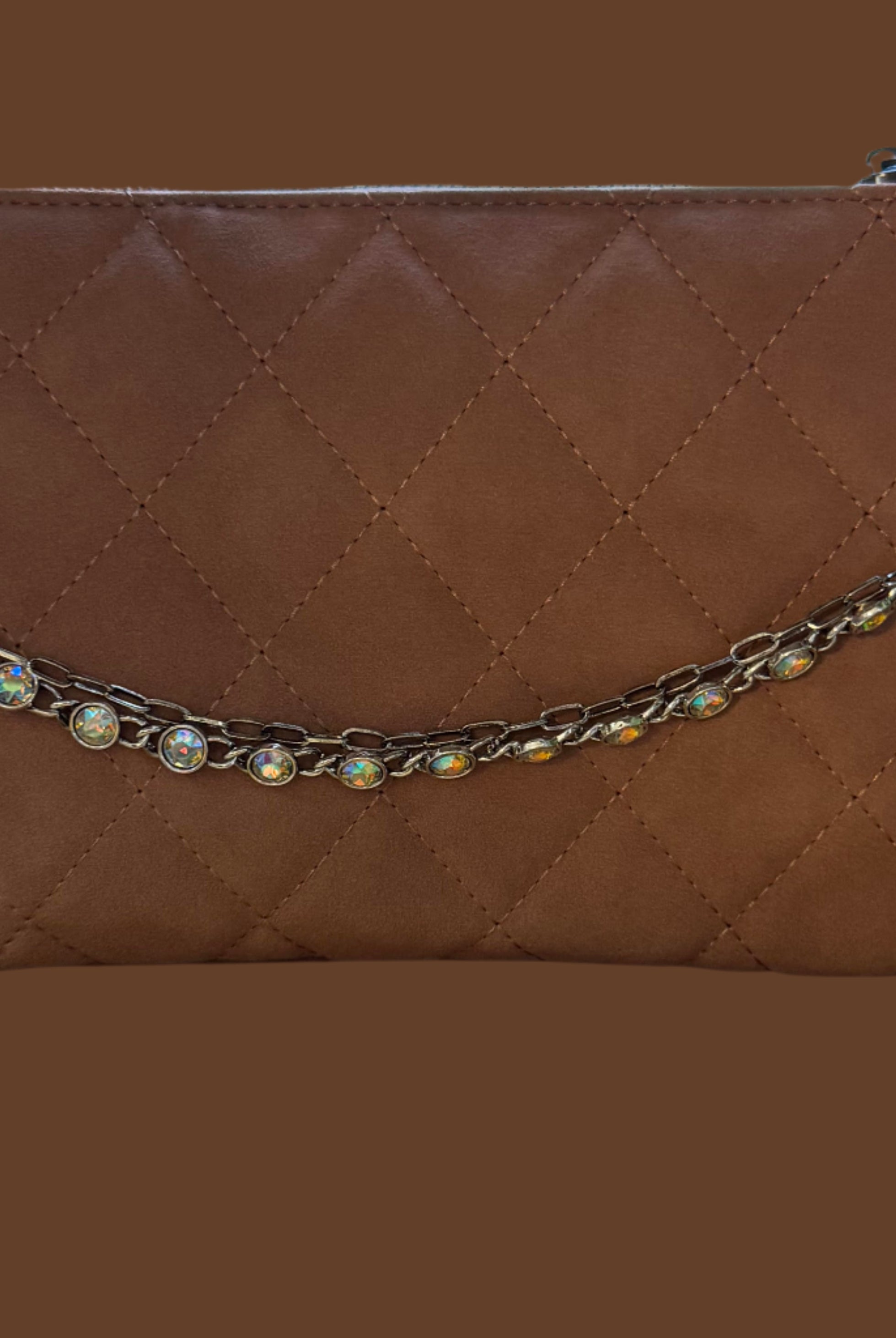 Silver Iridescent Crystal Charm Strap – Sparkle for Bags & Hats-Charm Strap-Deja Nu Tx-Deja Nu Boutique, Women's Fashion Boutique in Lampasas, Texas