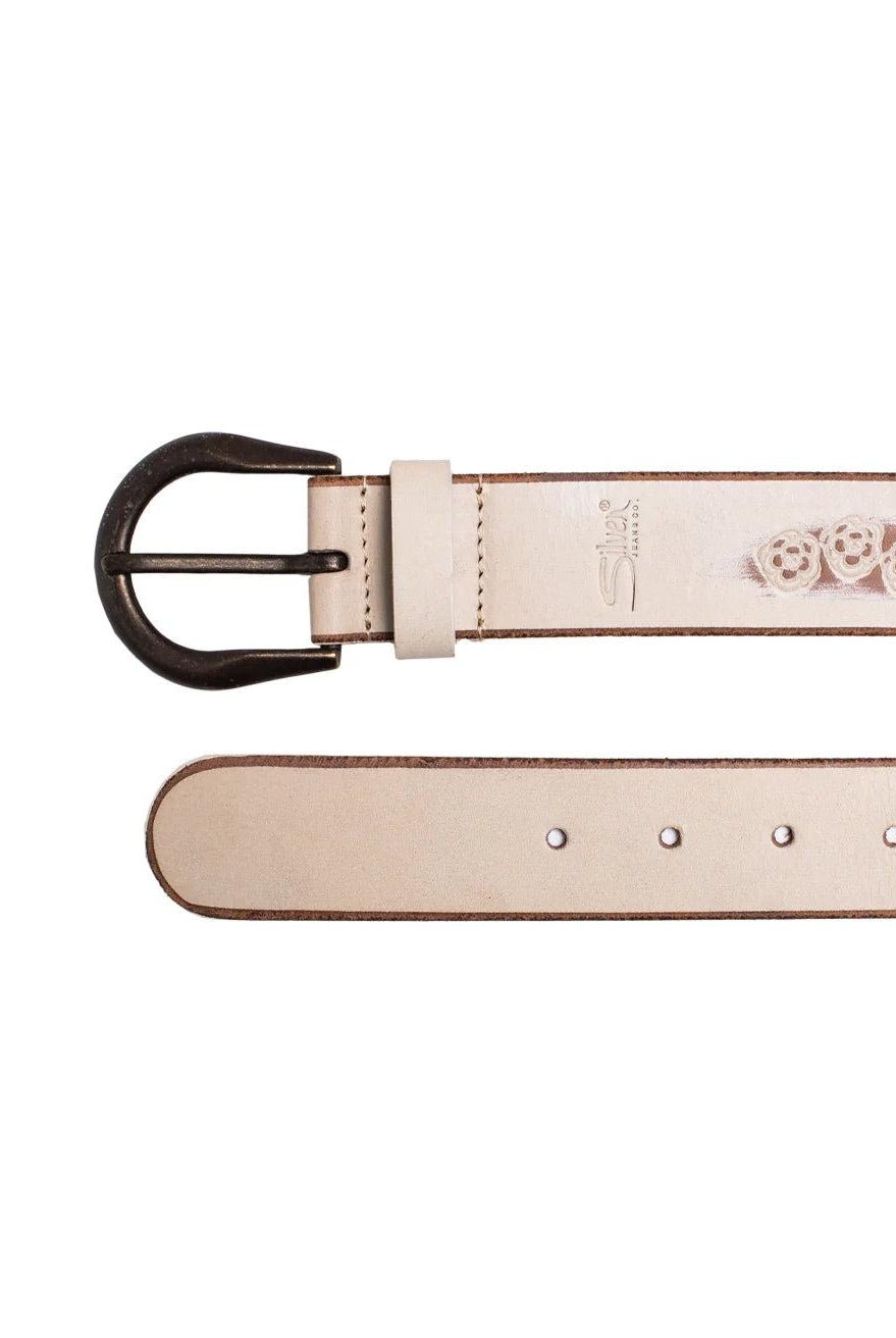 Silver Jeans Co. 38mm Genuine Leather Belt In White-Belts-Silver Jeans-Deja Nu Boutique, Women's Fashion Boutique in Lampasas, Texas