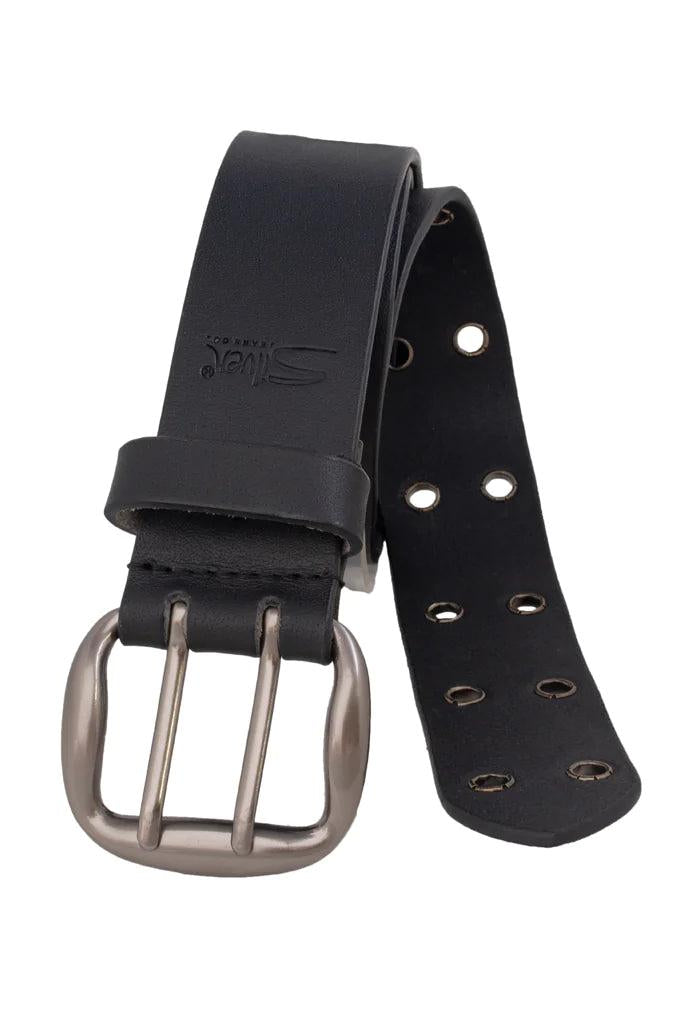 Silver Jeans Co. 38mm Heavyweight Genuine Leather Belt In Black-Belts-Silver Jeans-Deja Nu Boutique, Women's Fashion Boutique in Lampasas, Texas
