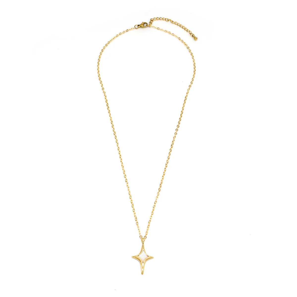Simply Jewels Dainty North Star Pendant Necklace in Gold-Necklaces-Simply Jewels-Deja Nu Boutique, Women's Fashion Boutique in Lampasas, Texas