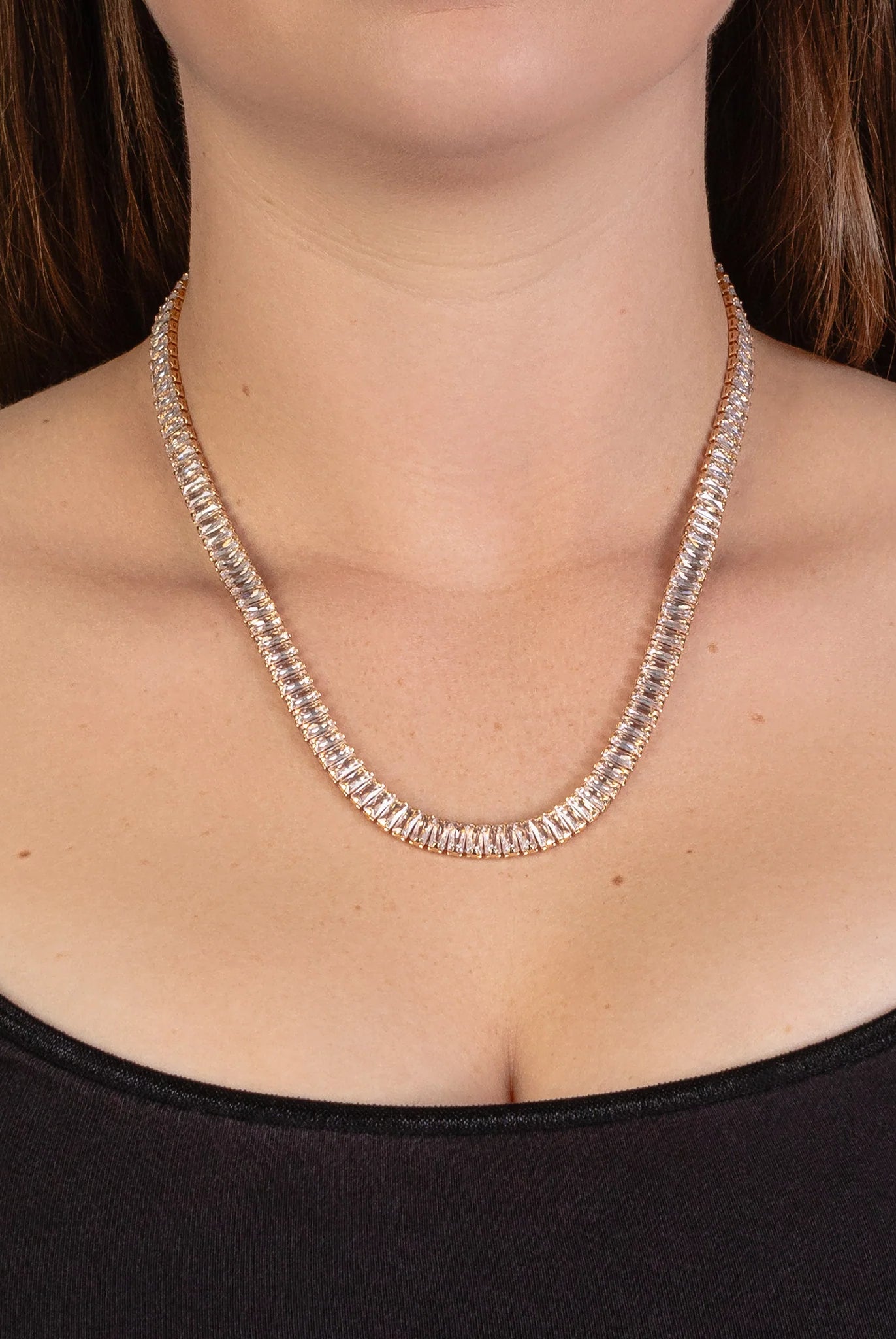 Sparkling Crystal Necklace In Gold or Silver-Necklaces-Deja Nu Tx-Deja Nu Boutique, Women's Fashion Boutique in Lampasas, Texas
