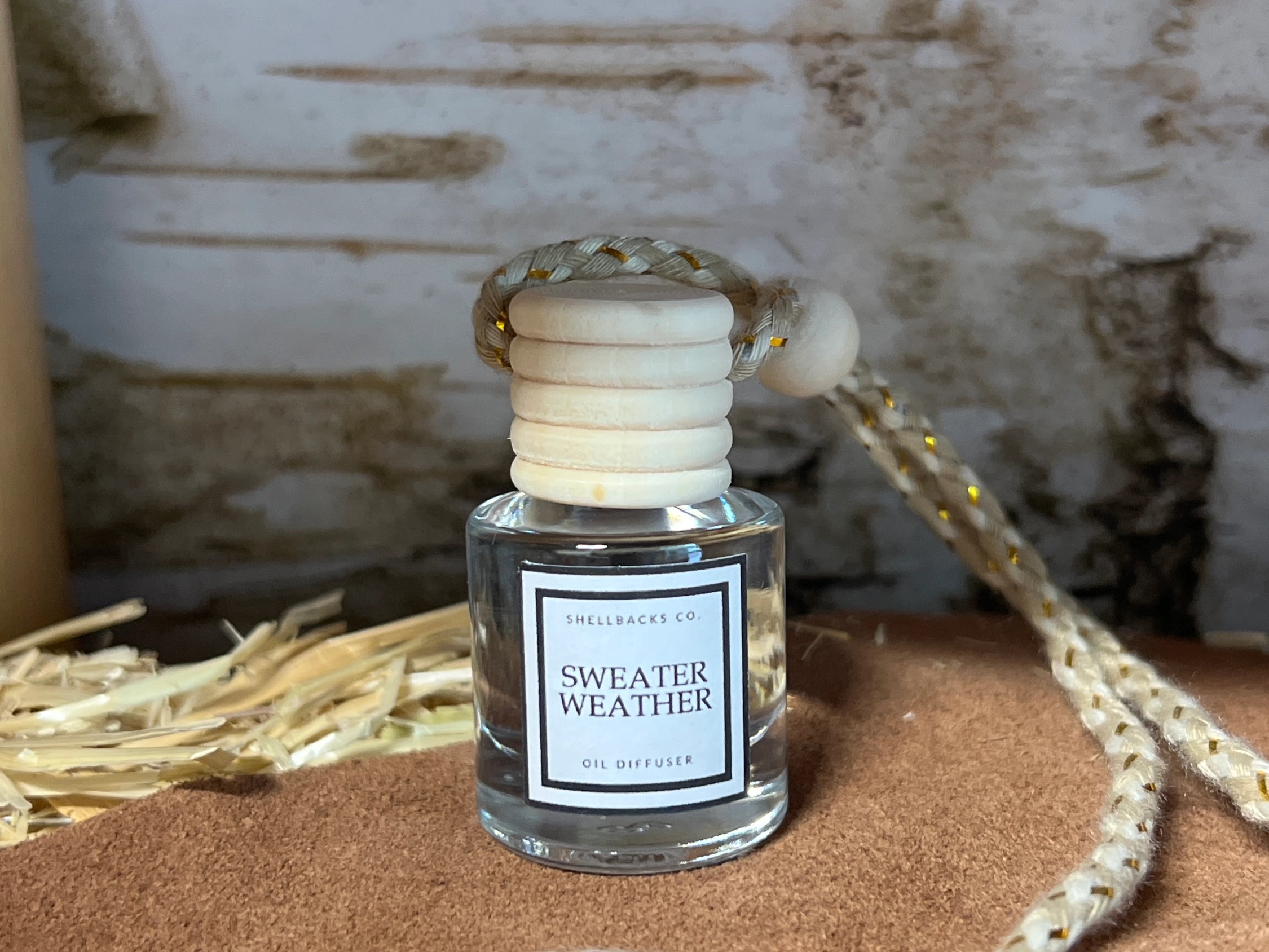 Sweater Weather Hanging Car Freshener Diffuser-Car Diffuser-Prairie Chicken Sticker Shop & Gifts-Deja Nu Boutique, Women's Fashion Boutique in Lampasas, Texas