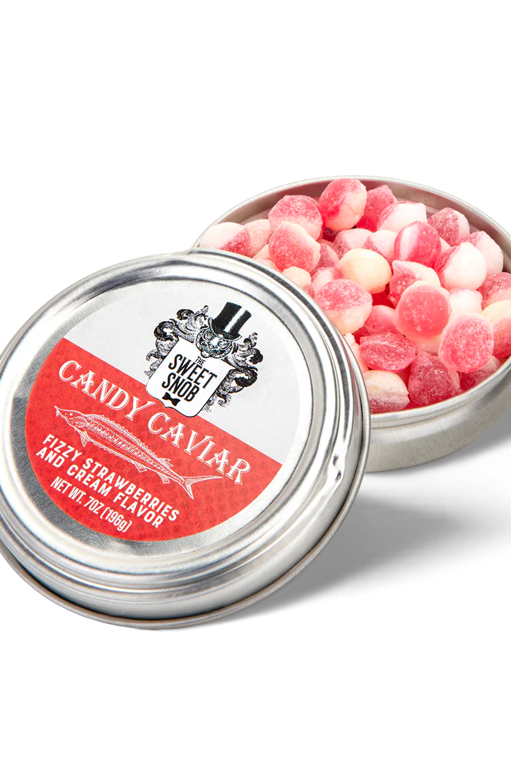 Sweet Snob Candy Caviar Strawberry & Cream Tin, 2oz-candy-Sweet Snob-Deja Nu Boutique, Women's Fashion Boutique in Lampasas, Texas
