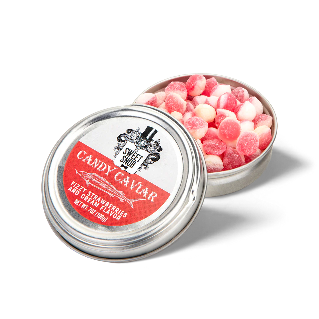 Sweet Snob Candy Caviar Strawberry & Cream Tin, 2oz-candy-Sweet Snob-Deja Nu Boutique, Women's Fashion Boutique in Lampasas, Texas