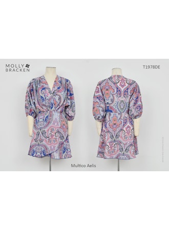 Molly Bracken Paisley Dress – Effortless Elegance with a Boho Twist-Short Dresses-Molly Bracken-Deja Nu Boutique, Women's Fashion Boutique in Lampasas, Texas