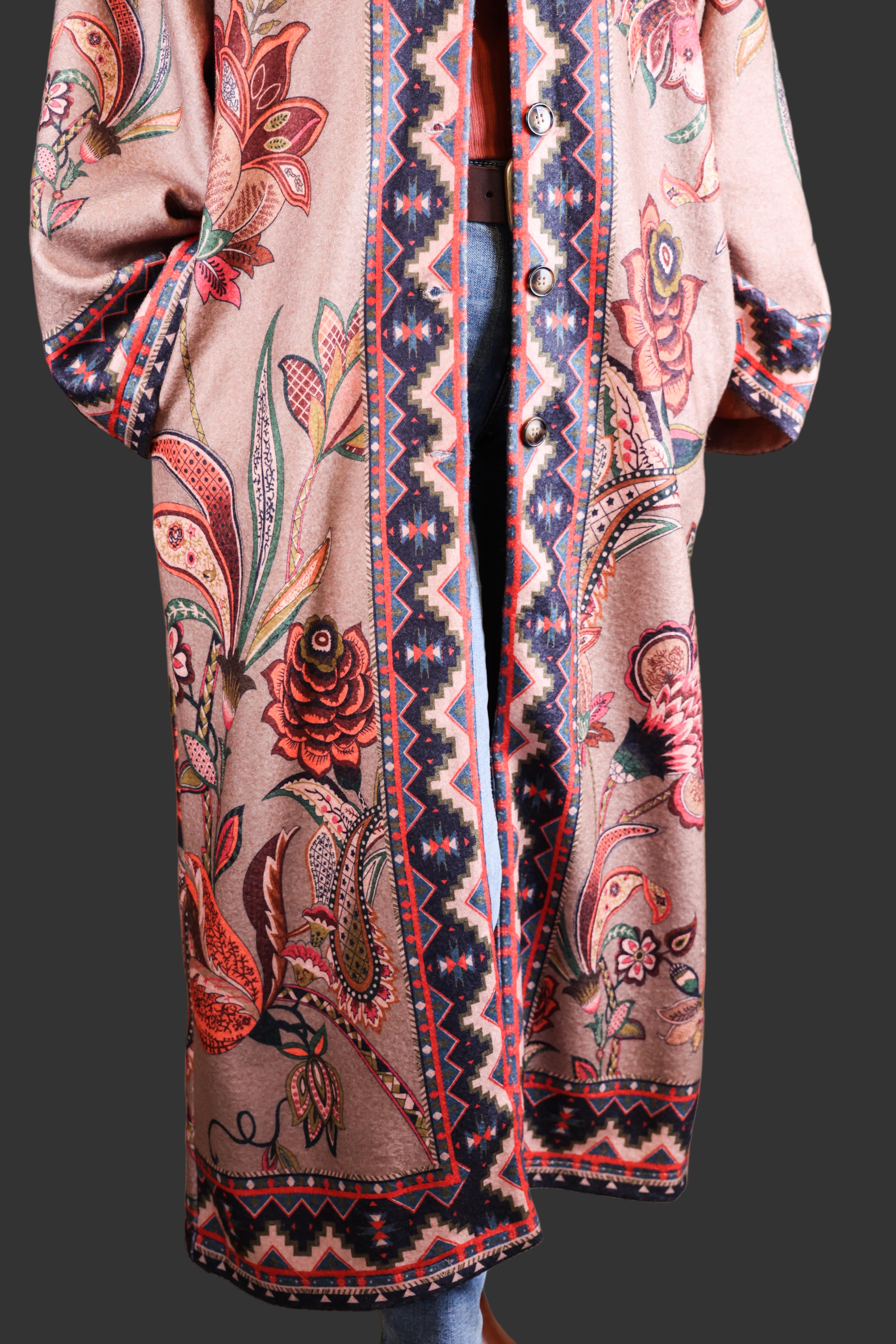 Tempo Paris Boho Embroidered Jacquard Coat-Coat-Tempo Paris-Deja Nu Boutique, Women's Fashion Boutique in Lampasas, Texas