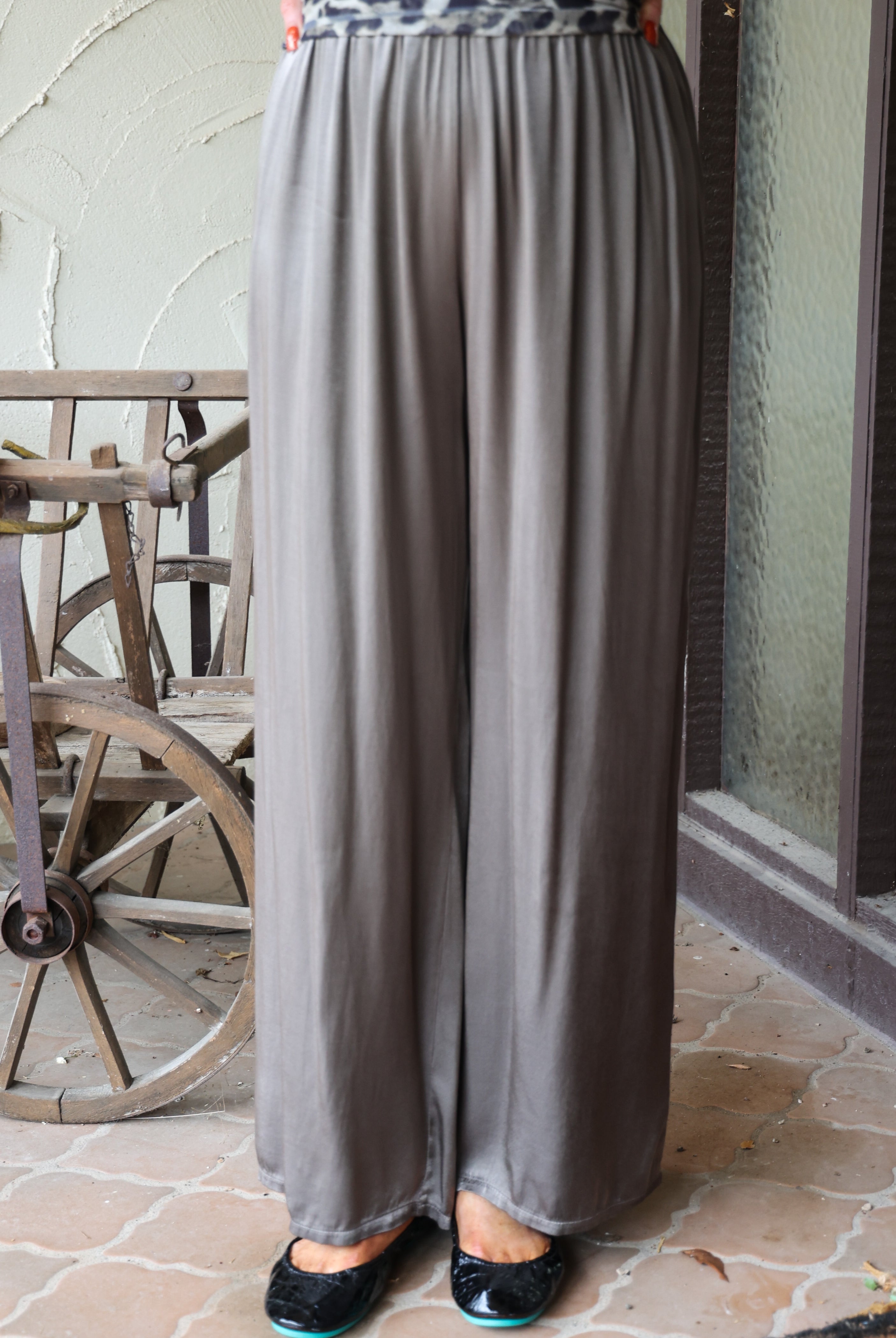 Tempo Paris Satin Wide Leg Pants In Fandango-Pants-Tempo Paris-Deja Nu Boutique, Women's Fashion Boutique in Lampasas, Texas