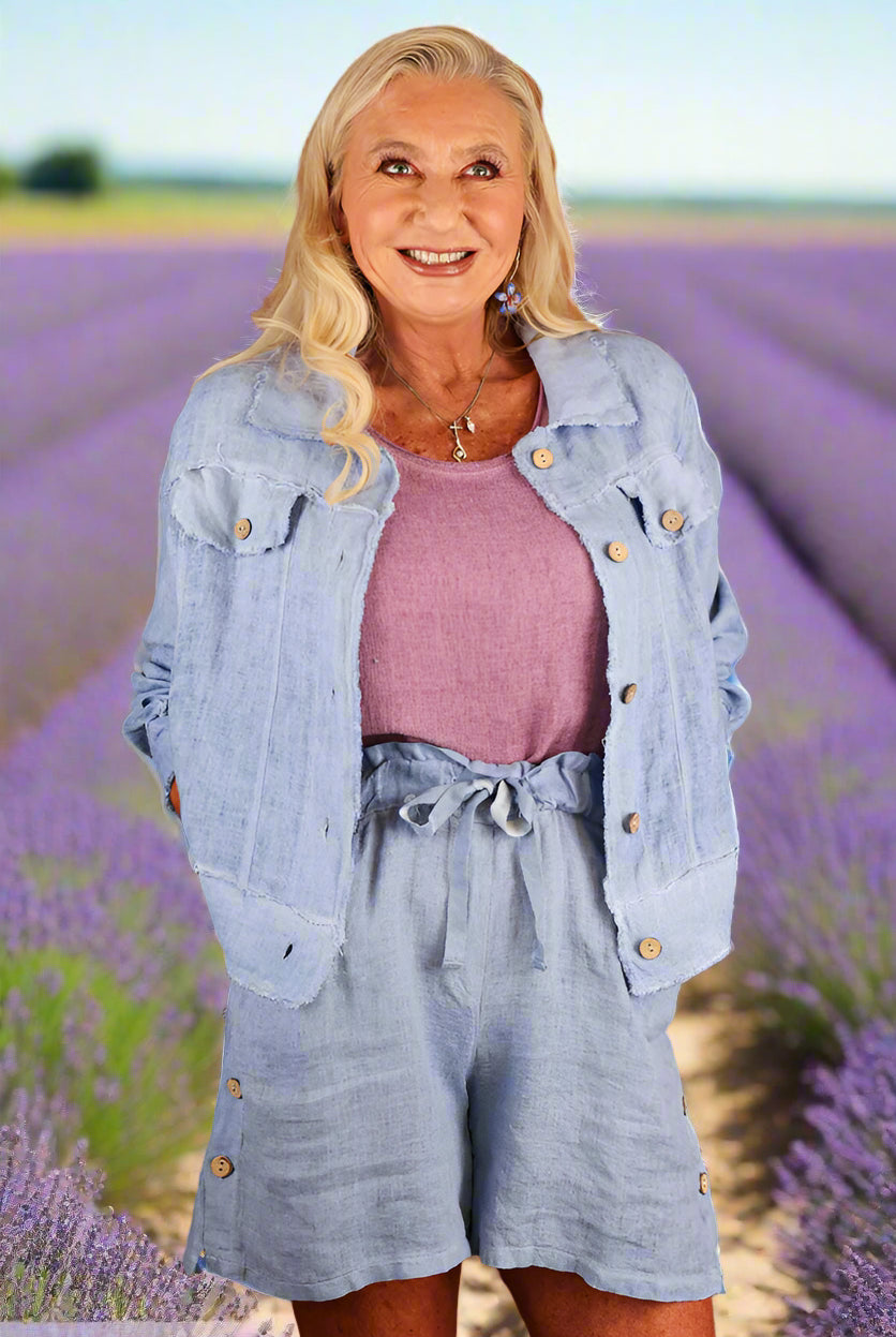 Tempo Paris Linen Front Sleeveless Tank – Chic & Lightweight-Camis/Tanks-Tempo Paris-Deja Nu Boutique, Women's Fashion Boutique in Lampasas, Texas