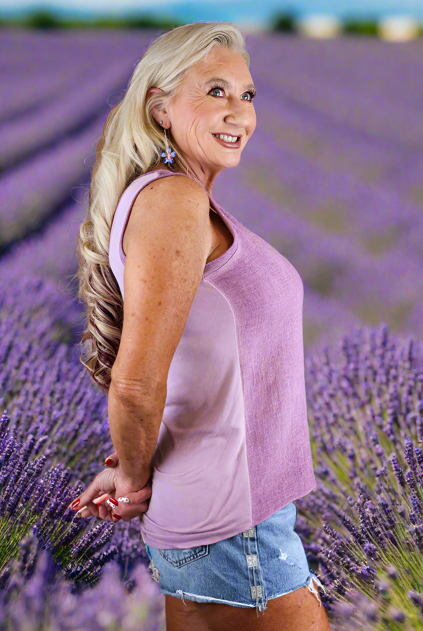 Tempo Paris Linen Front Sleeveless Tank – Chic & Lightweight-Camis/Tanks-Tempo Paris-Deja Nu Boutique, Women's Fashion Boutique in Lampasas, Texas