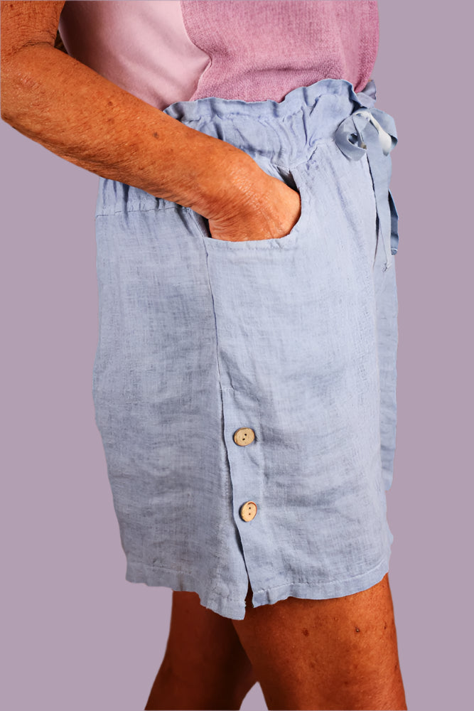 Tempo Paris Linen Shorts – Lightweight & Chic Summer Essential-Shorts-Tempo Paris-Deja Nu Boutique, Women's Fashion Boutique in Lampasas, Texas