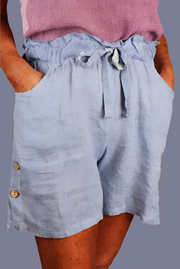 Tempo Paris Linen Shorts – Lightweight & Chic Summer Essential-Shorts-Tempo Paris-Deja Nu Boutique, Women's Fashion Boutique in Lampasas, Texas