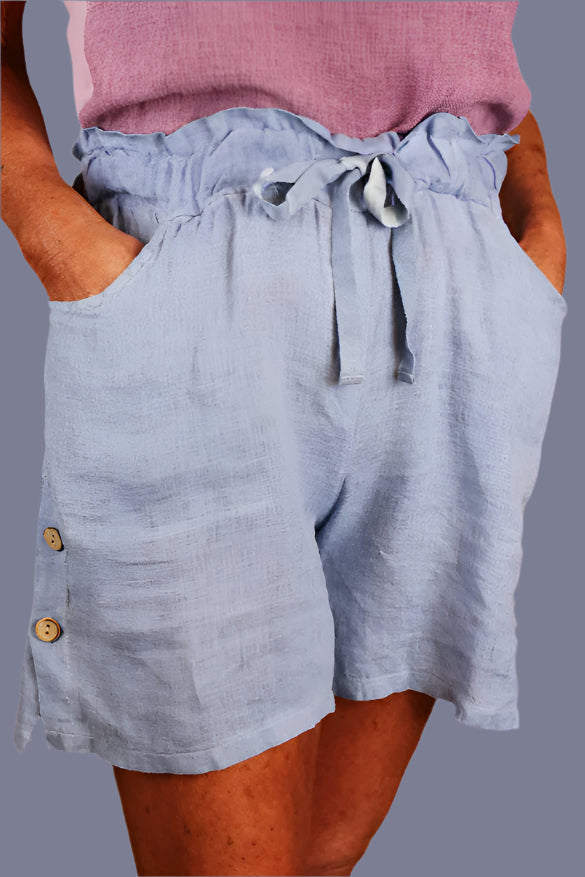 Tempo Paris Linen Shorts – Lightweight & Chic Summer Essential-Shorts-Tempo Paris-Deja Nu Boutique, Women's Fashion Boutique in Lampasas, Texas