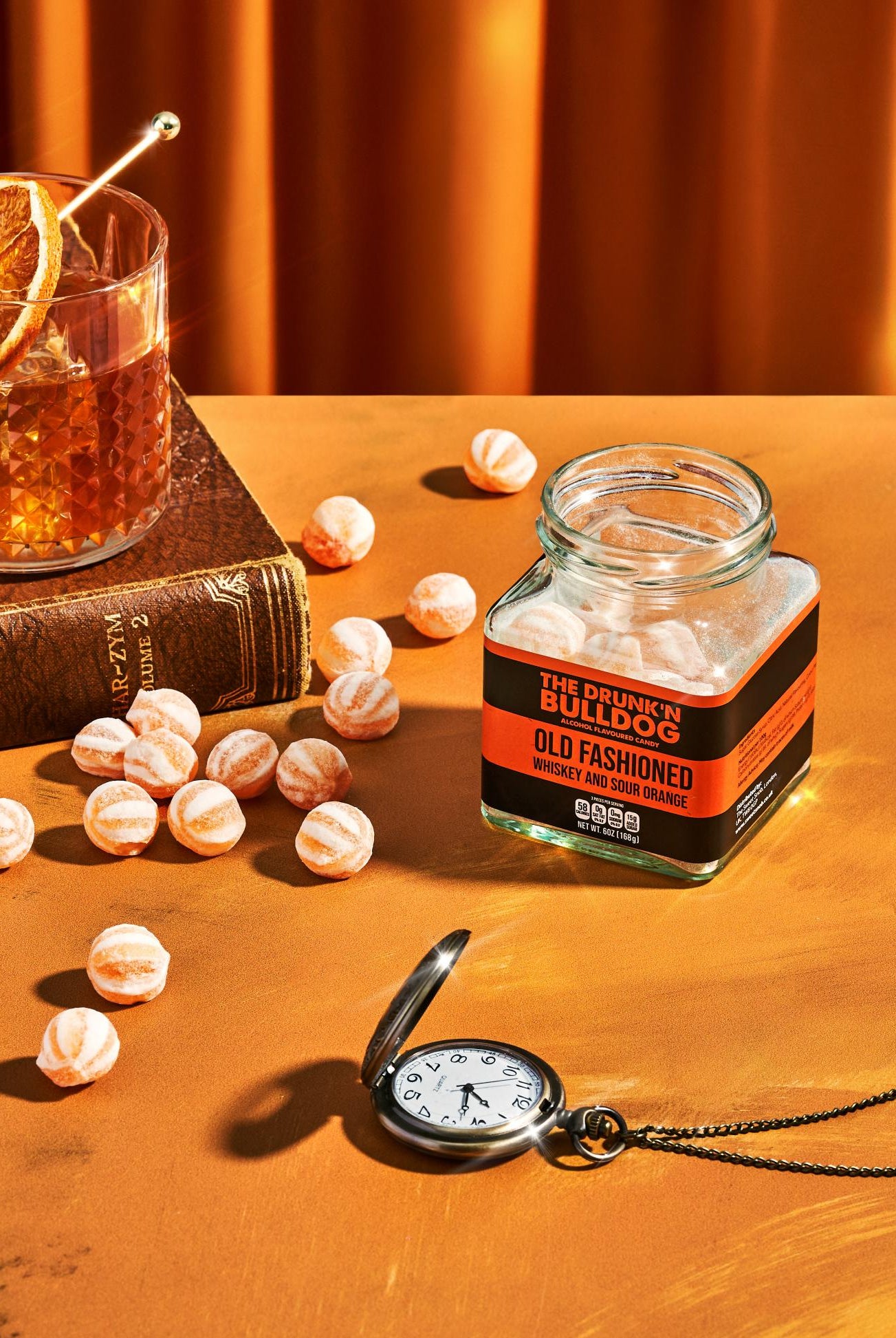 The Drunk’n Bulldog Old Fashioned Hard Candy, 6oz Jar-candy-Sweet Snob-Deja Nu Boutique, Women's Fashion Boutique in Lampasas, Texas