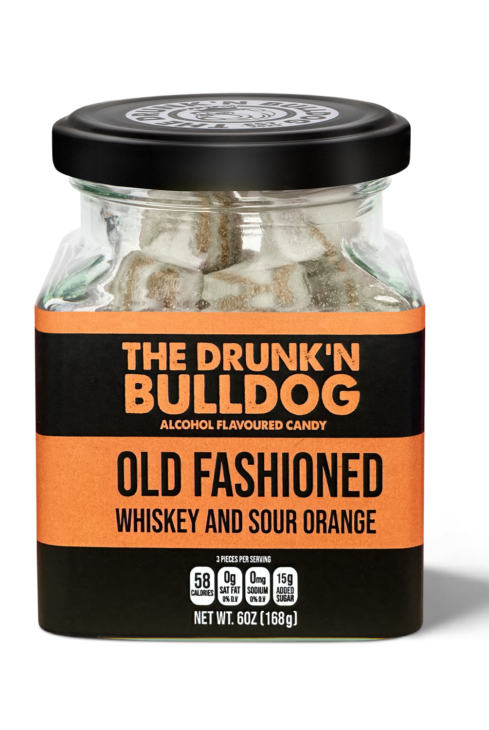 The Drunk’n Bulldog Old Fashioned Hard Candy, 6oz Jar-candy-Sweet Snob-Deja Nu Boutique, Women's Fashion Boutique in Lampasas, Texas