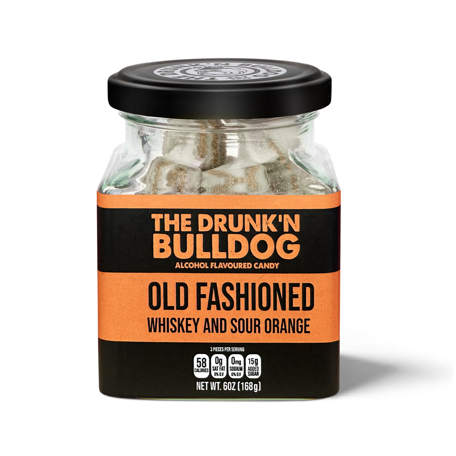 The Drunk’n Bulldog Old Fashioned Hard Candy, 6oz Jar-candy-Sweet Snob-Deja Nu Boutique, Women's Fashion Boutique in Lampasas, Texas