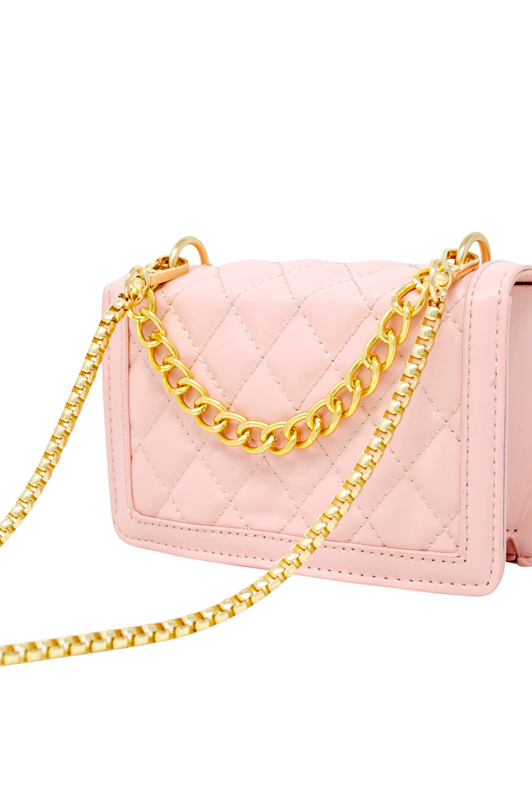 Tiny Treats and ZOMI GEMS Classic Quilted Large Pink Flap Handbag-Kids Handbag-Tiny Treats and ZOMI GEMS-Deja Nu Boutique, Women's Fashion Boutique in Lampasas, Texas