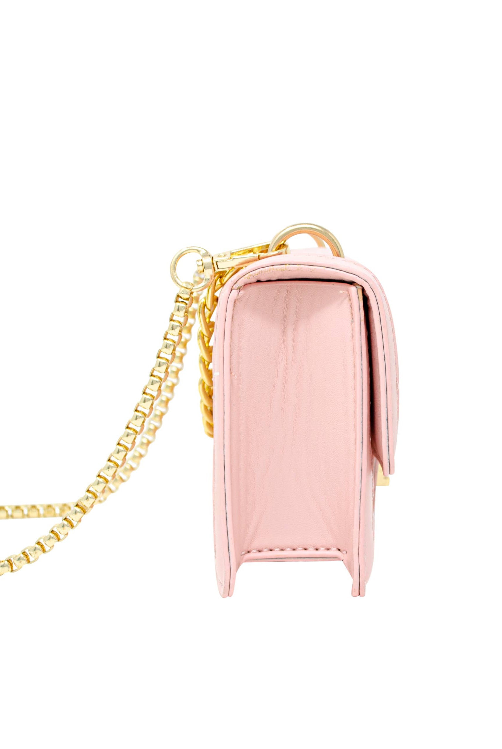 Tiny Treats and ZOMI GEMS Classic Quilted Large Pink Flap Handbag-Kids Handbag-Tiny Treats and ZOMI GEMS-Deja Nu Boutique, Women's Fashion Boutique in Lampasas, Texas