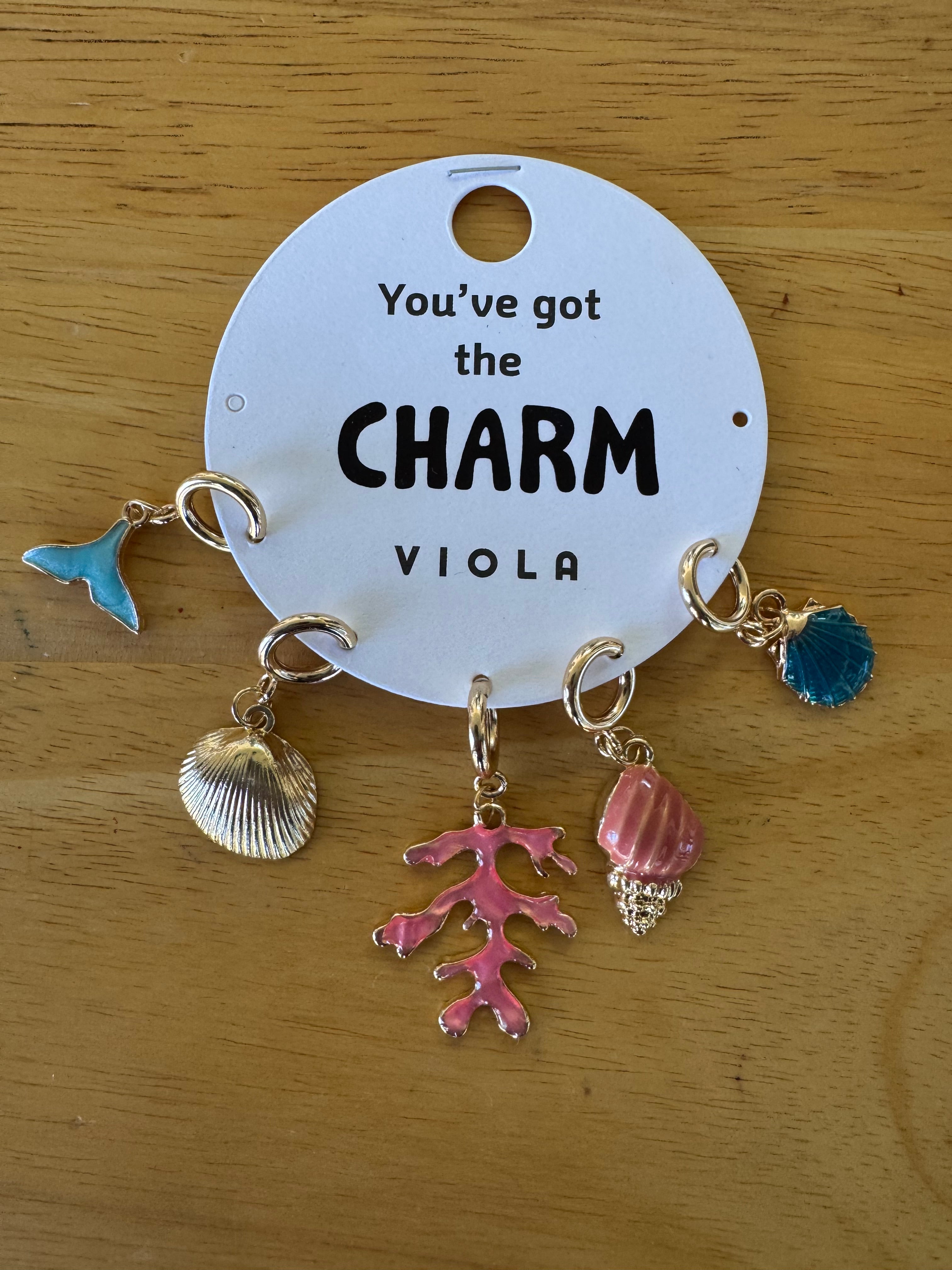 Viola "You’ve Got the Charm" Ocean-Inspired Gold-Tone Charm Set-Charms-Viola-Deja Nu Boutique, Women's Fashion Boutique in Lampasas, Texas