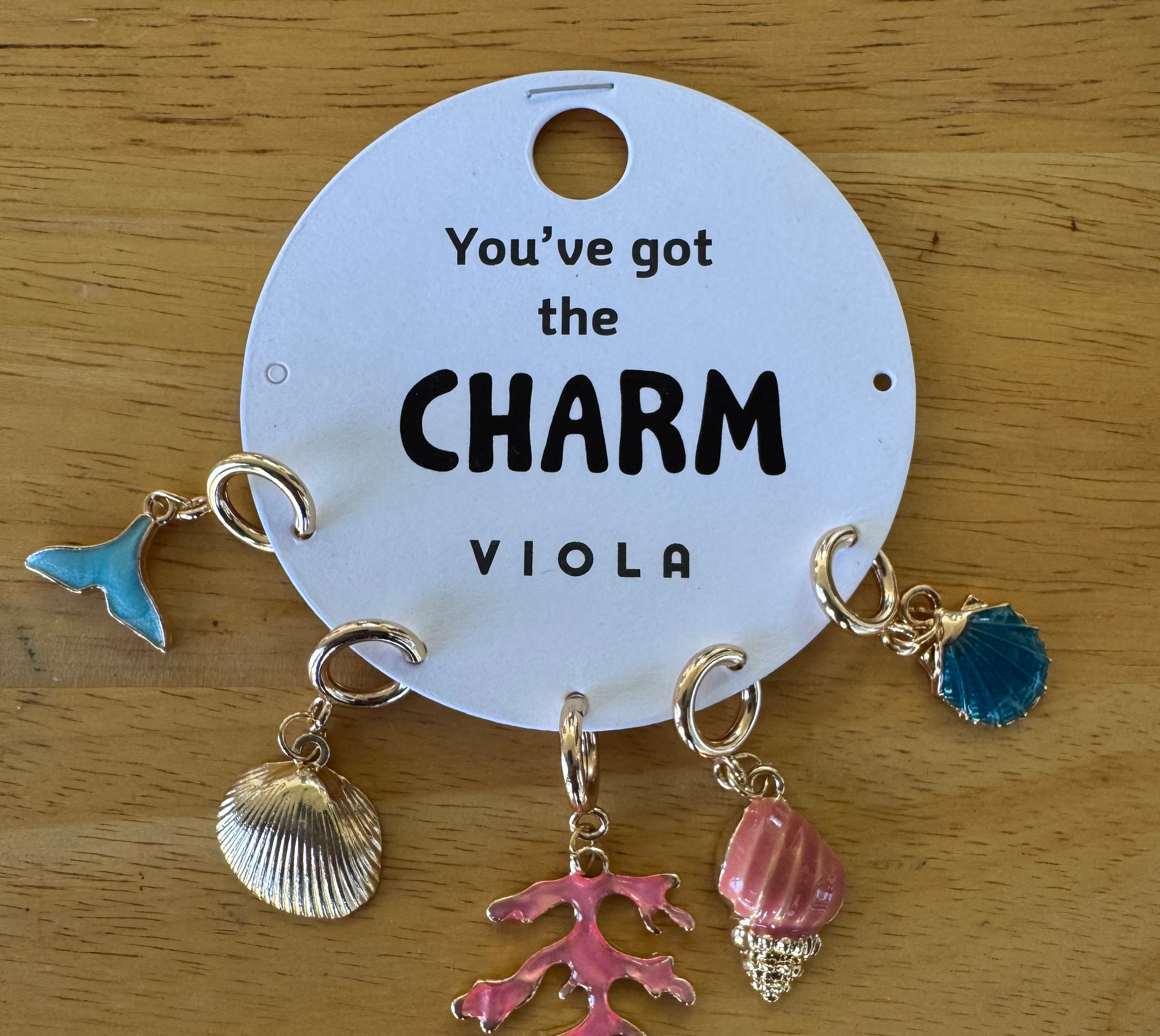 Viola "Youโve Got the Charm" Ocean-Inspired Gold-Tone Charm Set-Charms-Viola-Deja Nu Boutique, Women's Fashion Boutique in Lampasas, Texas