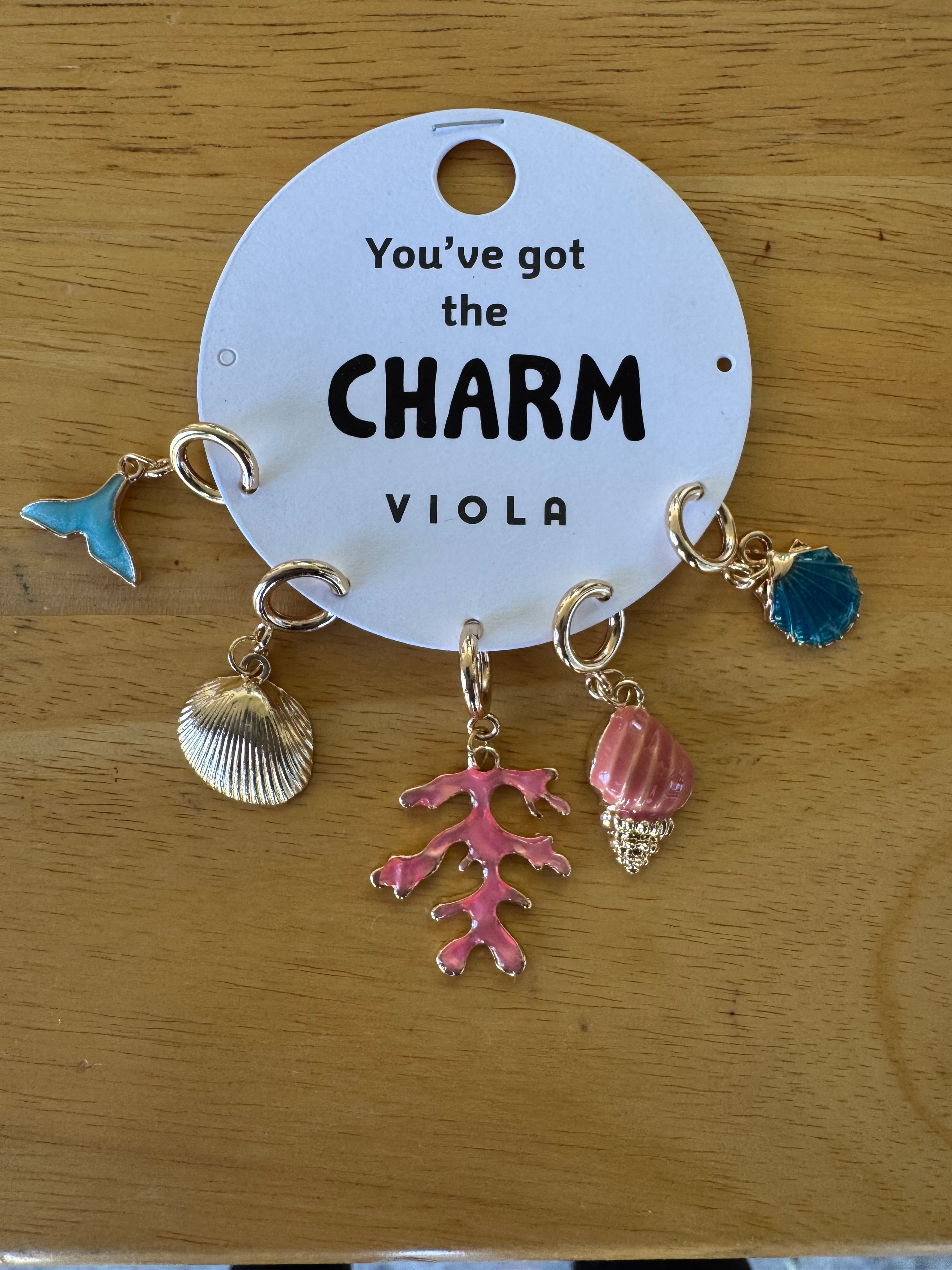 Viola "You’ve Got the Charm" Ocean-Inspired Gold-Tone Charm Set-Charms-Viola-Deja Nu Boutique, Women's Fashion Boutique in Lampasas, Texas