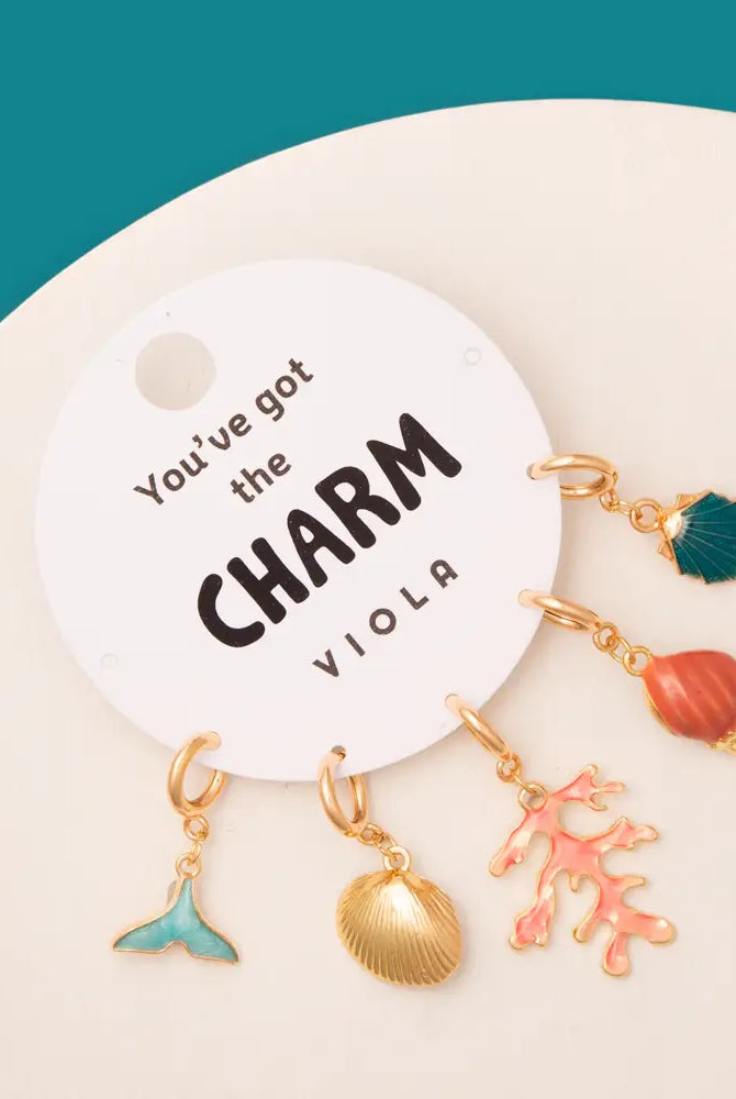 Viola "Youโve Got the Charm" Ocean-Inspired Gold-Tone Charm Set-Charms-Viola-Deja Nu Boutique, Women's Fashion Boutique in Lampasas, Texas