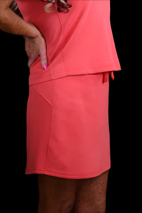 W.A.Y Air Essentials Skort – Bright Turquoise & Bright Coral-skort-WAY-Deja Nu Boutique, Women's Fashion Boutique in Lampasas, Texas