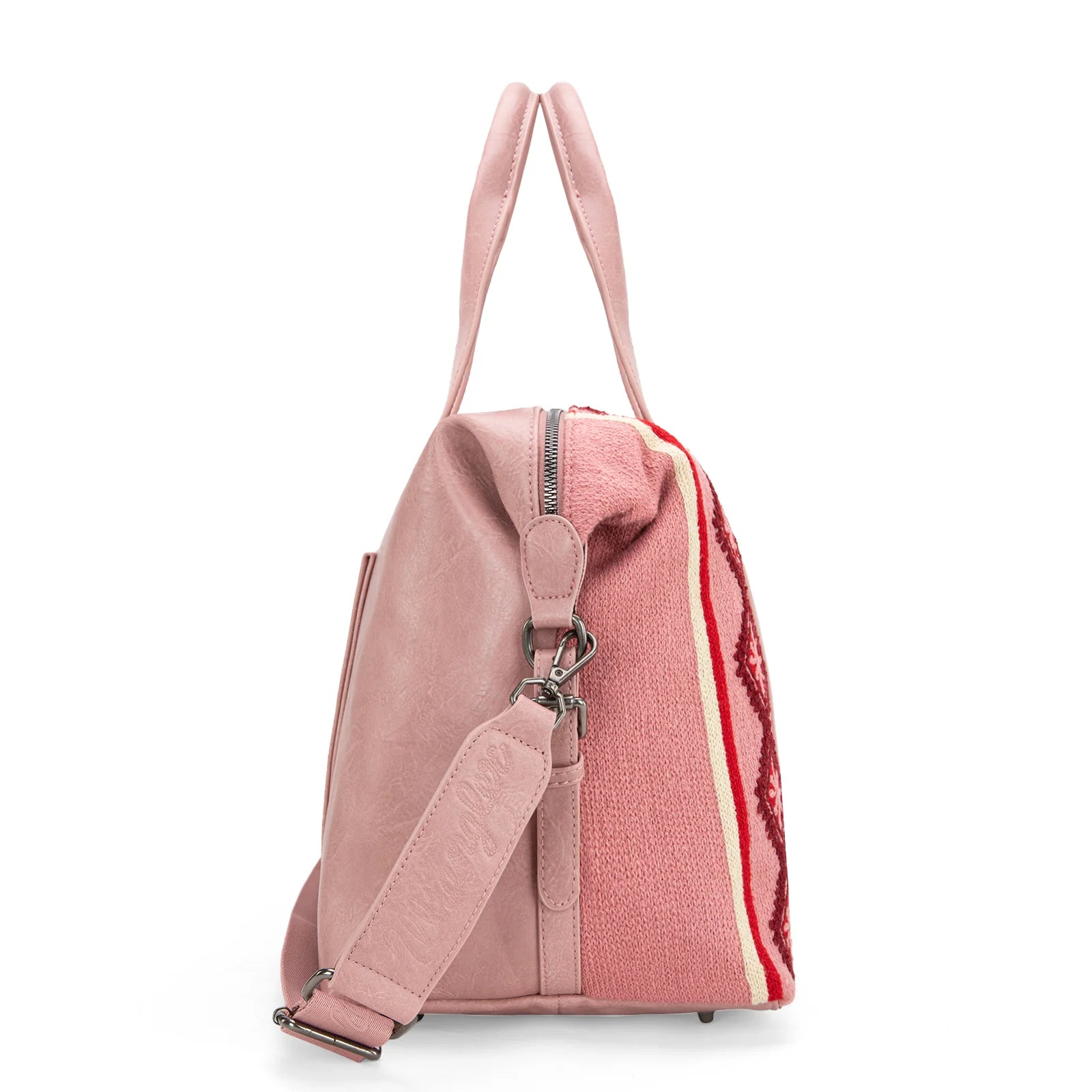 WG174-5110 Wrangler Southwestern Print Duffle Bag In Hot Pink Or Jean-Handbags, Wallets & Cases-Wrangler-Deja Nu Boutique, Women's Fashion Boutique in Lampasas, Texas