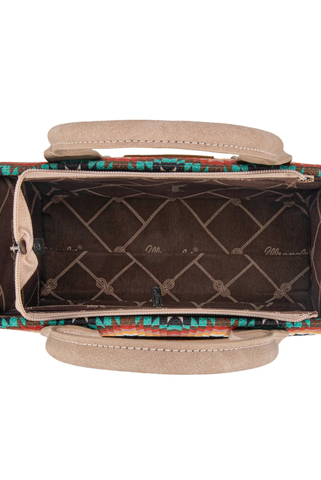 WG2211-8120SBK Wrangler Women's Southwestern Small Canvas Tote/Crossbody-Handbags, Wallets & Cases-Wrangler-Deja Nu Boutique, Women's Fashion Boutique in Lampasas, Texas