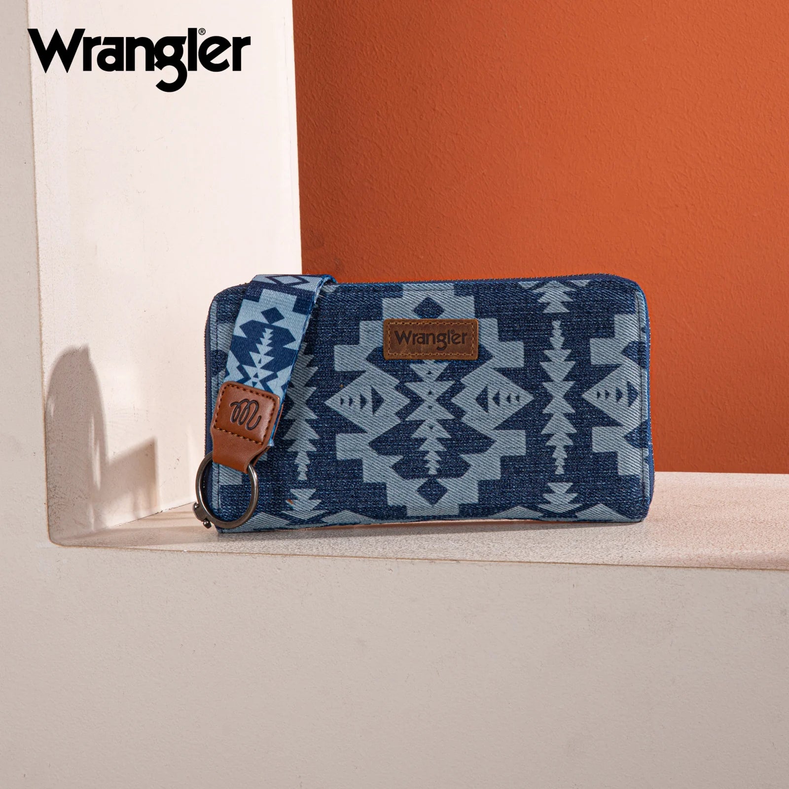 Wrangler Southwestern Art Print Wallet -Jean-Handbags, Wallets & Cases-Wrangler-Deja Nu Boutique, Women's Fashion Boutique in Lampasas, Texas