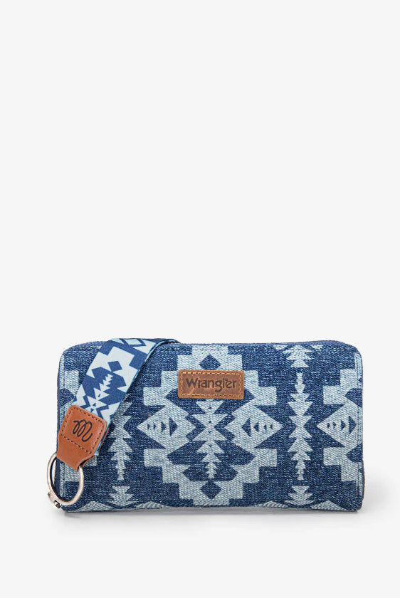 Wrangler Southwestern Art Print Wallet -Jean-Handbags, Wallets & Cases-Wrangler-Deja Nu Boutique, Women's Fashion Boutique in Lampasas, Texas