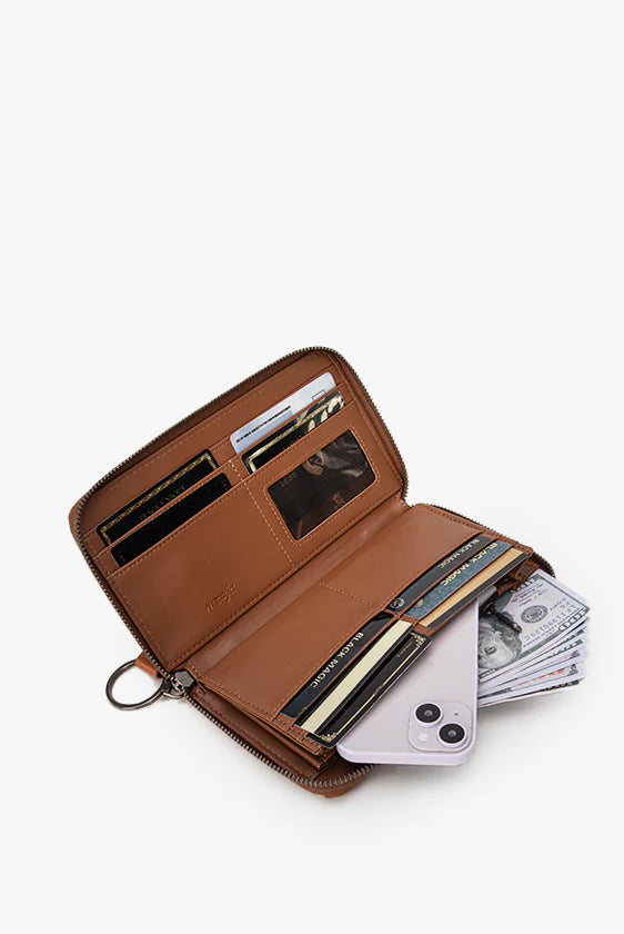 Wrangler Southwestern Art Print Wallet -Jean-Handbags, Wallets & Cases-Wrangler-Deja Nu Boutique, Women's Fashion Boutique in Lampasas, Texas