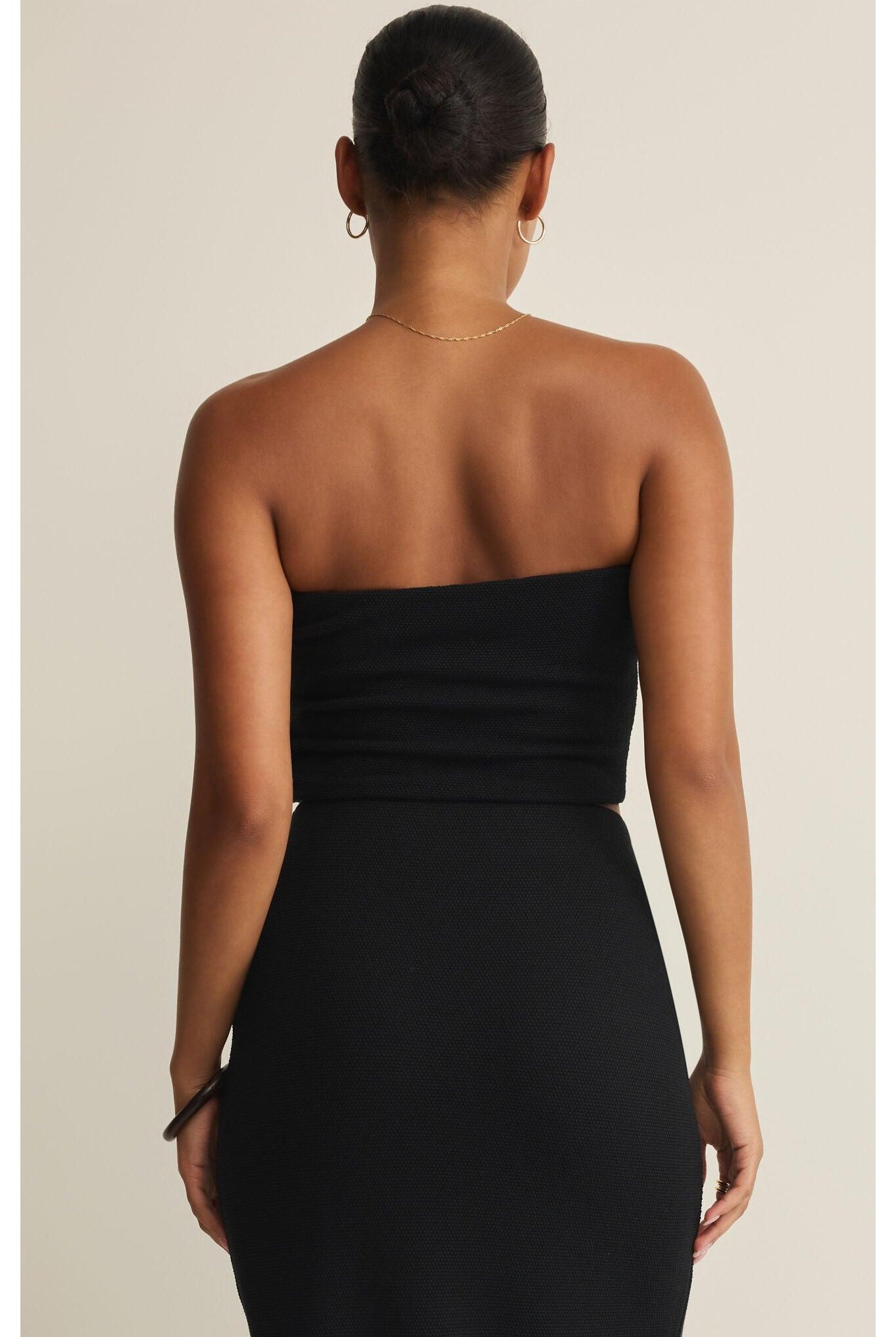 Z Supply Caffari Tube Top in Black-Tops-Z Supply-Deja Nu Boutique, Women's Fashion Boutique in Lampasas, Texas