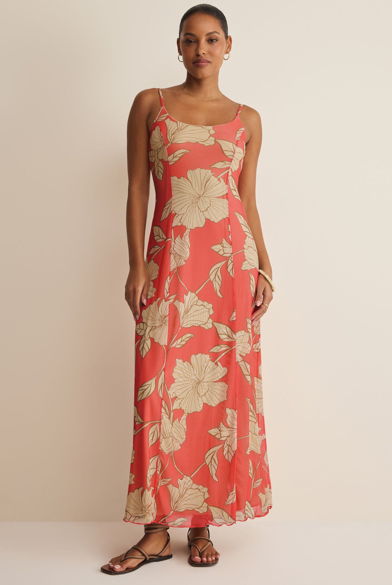 Z Supply Charisma Bloom Midi Dress in Gelato Floral-Maxi Dresses-Z Supply-Deja Nu Boutique, Women's Fashion Boutique in Lampasas, Texas
