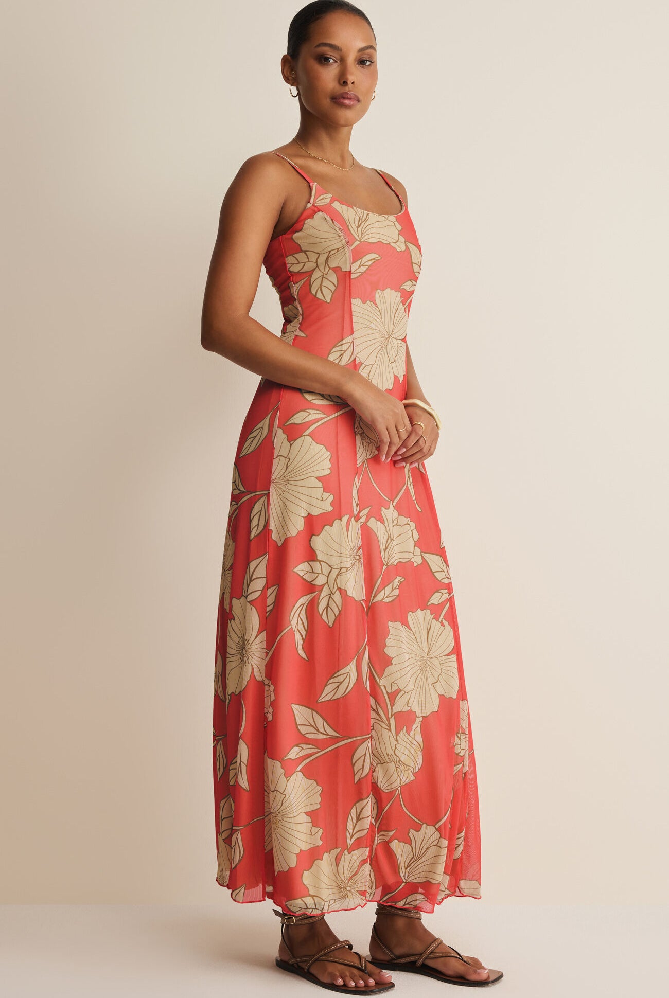 Z Supply Charisma Bloom Midi Dress in Gelato Floral-Maxi Dresses-Z Supply-Deja Nu Boutique, Women's Fashion Boutique in Lampasas, Texas