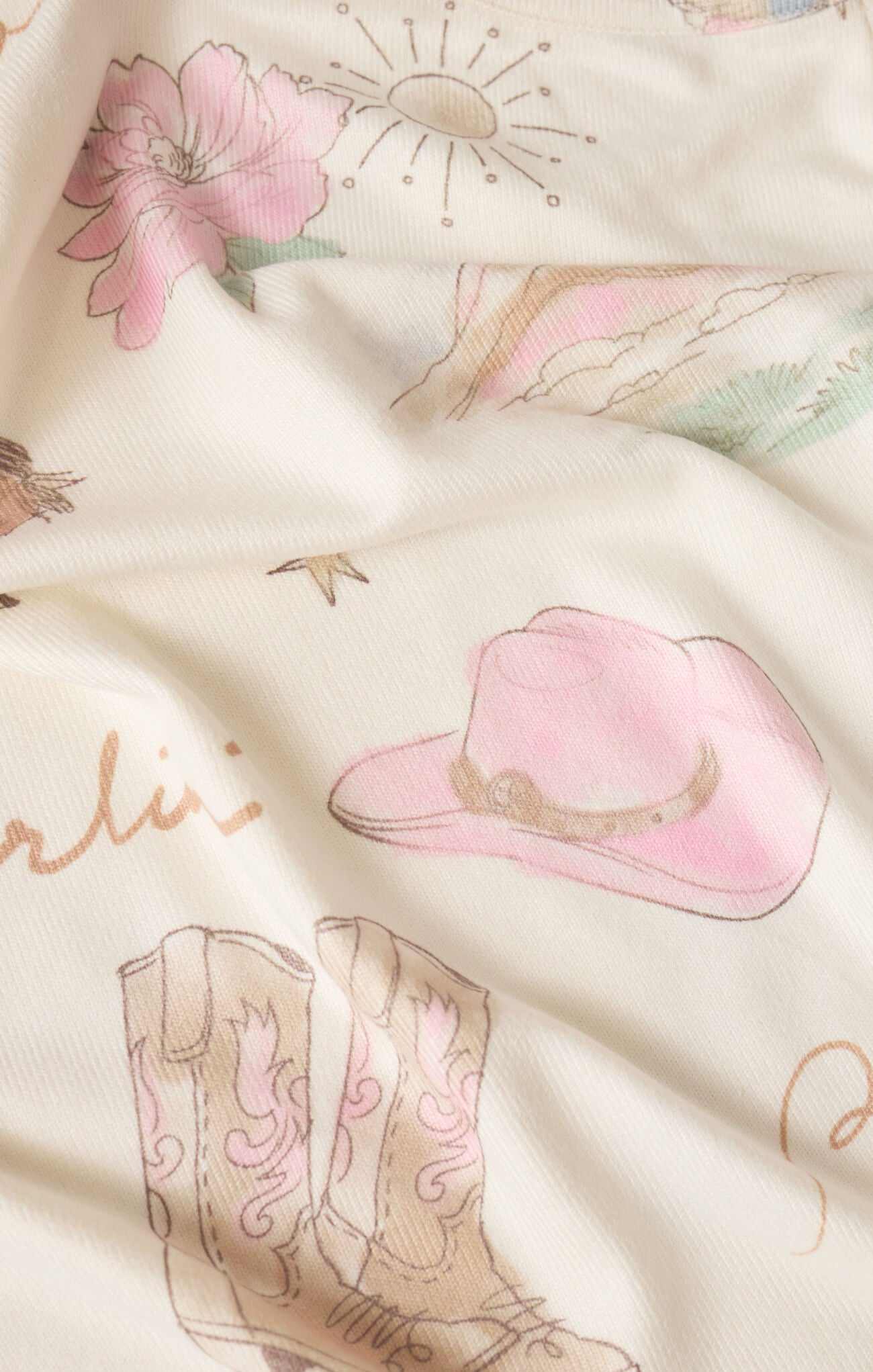 Z Supply Lounge Desert Rose Long Sleeve Top In Vanilla Ice-Lounge Wear-Z Supply Lounge-Deja Nu Boutique, Women's Fashion Boutique in Lampasas, Texas