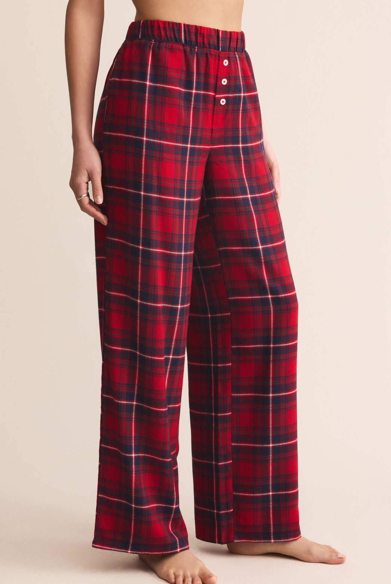 Z Supply Lounge Hangout Plaid Pant-bottoms-Z Supply Lounge-Deja Nu Boutique, Women's Fashion Boutique in Lampasas, Texas