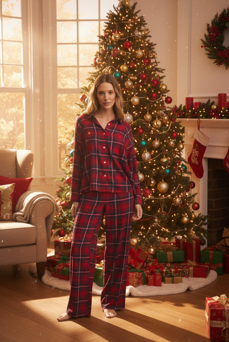 Z Supply Lounge Hangout Plaid Pant-bottoms-Z Supply Lounge-Deja Nu Boutique, Women's Fashion Boutique in Lampasas, Texas