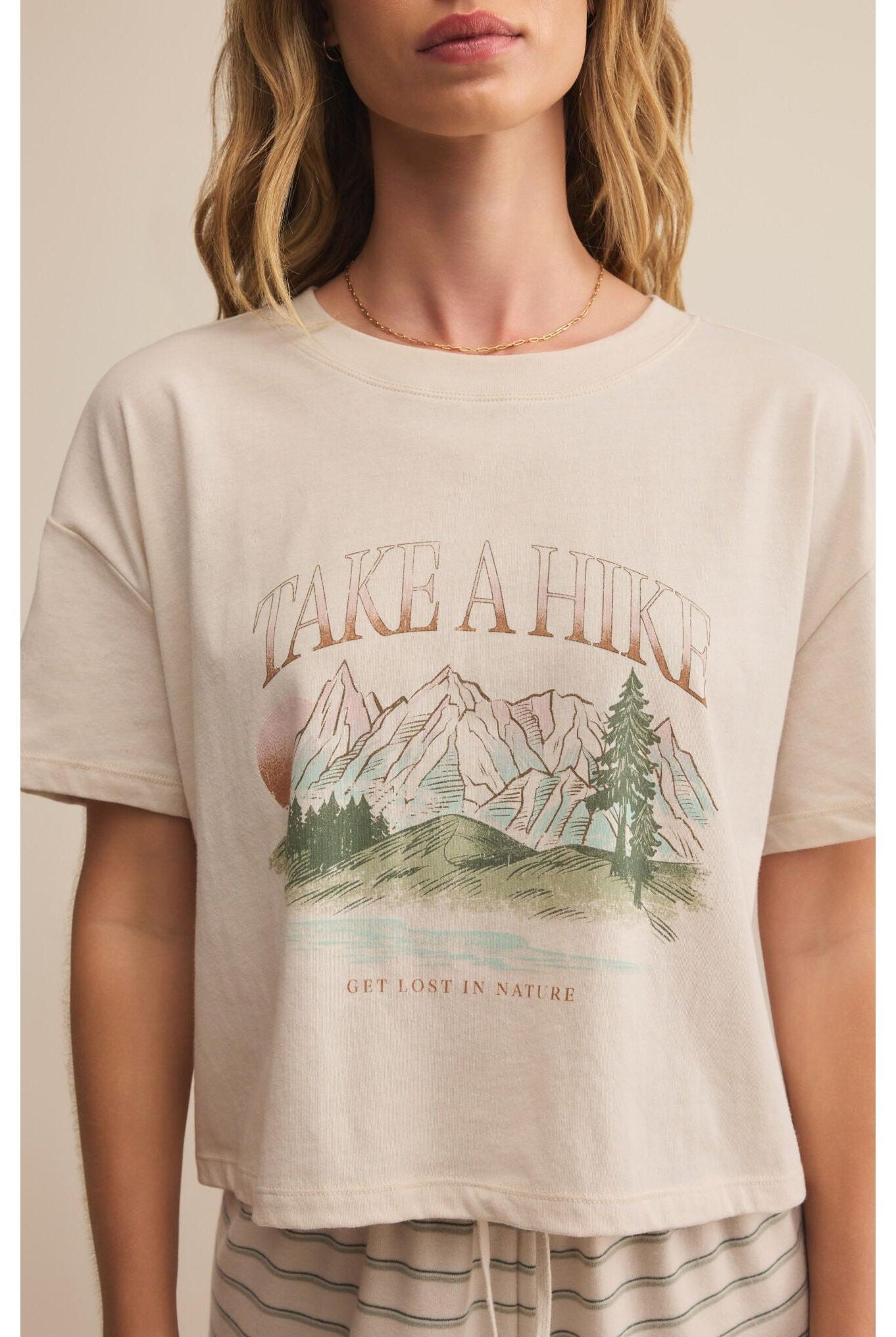 Z Supply Lounge Vintage Wanderlust Tee In Crystal-Tops-Z Supply Lounge-Deja Nu Boutique, Women's Fashion Boutique in Lampasas, Texas