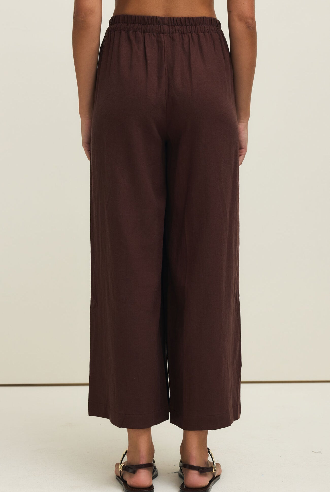 Z Supply Scout Linen Pant in Chocolate Cherry-Pants-Z Supply-Deja Nu Boutique, Women's Fashion Boutique in Lampasas, Texas