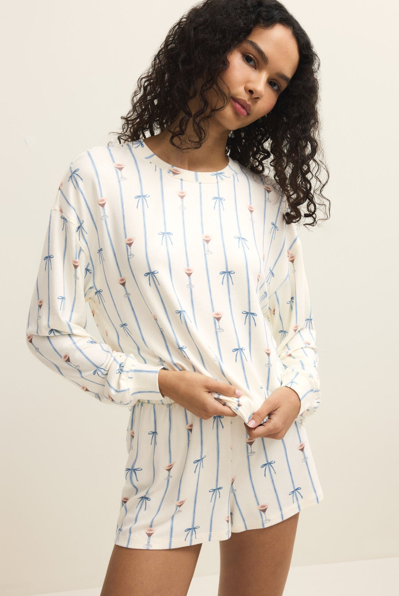 Z SUPPLY Lounge Cozy Espresso Martini Shorty – Vanilla Ice-Lounge Wear-Z Supply Lounge-Deja Nu Boutique, Women's Fashion Boutique in Lampasas, Texas