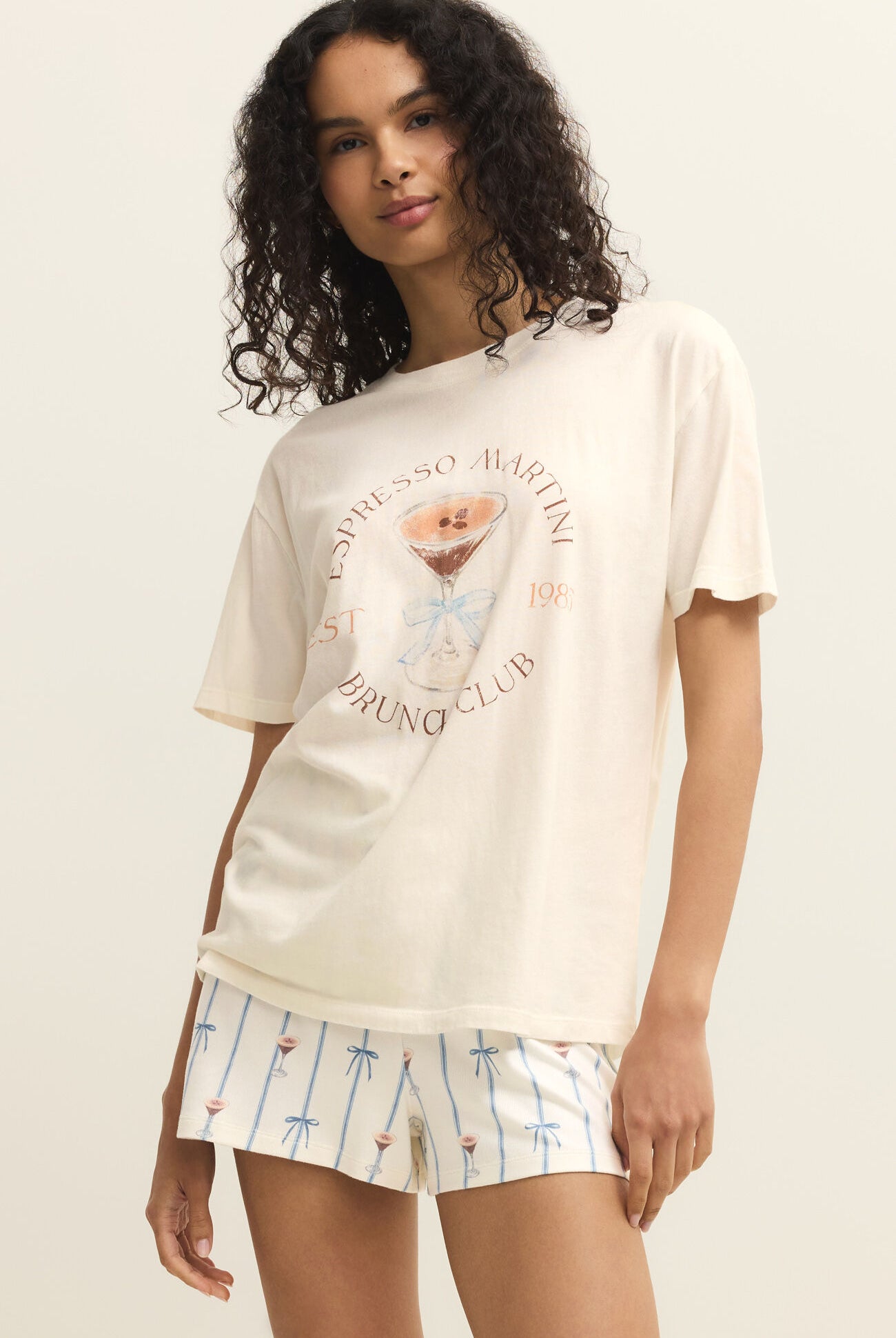 Z SUPPLY Lounge Cozy Espresso Martini Shorty – Vanilla Ice-Lounge Wear-Z Supply Lounge-Deja Nu Boutique, Women's Fashion Boutique in Lampasas, Texas