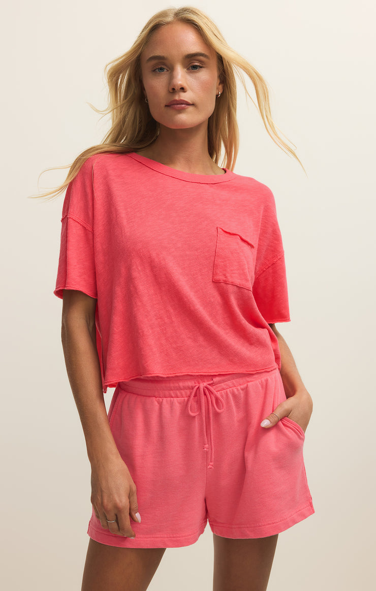 Z Supply Activewear Everyday Pocket Tee in Paloma-T-Shirts-Z Supply Activewear-Deja Nu Boutique, Women's Fashion Boutique in Lampasas, Texas