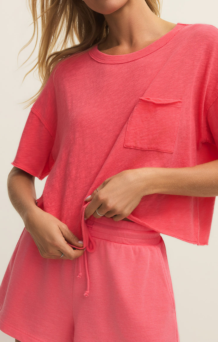 Z Supply Activewear Everyday Pocket Tee in Paloma-T-Shirts-Z Supply Activewear-Deja Nu Boutique, Women's Fashion Boutique in Lampasas, Texas