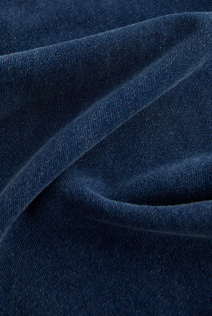 Z Supply All Day Knit Denim Jacket in Indigo-Outerwear-Z Supply-Deja Nu Boutique, Women's Fashion Boutique in Lampasas, Texas