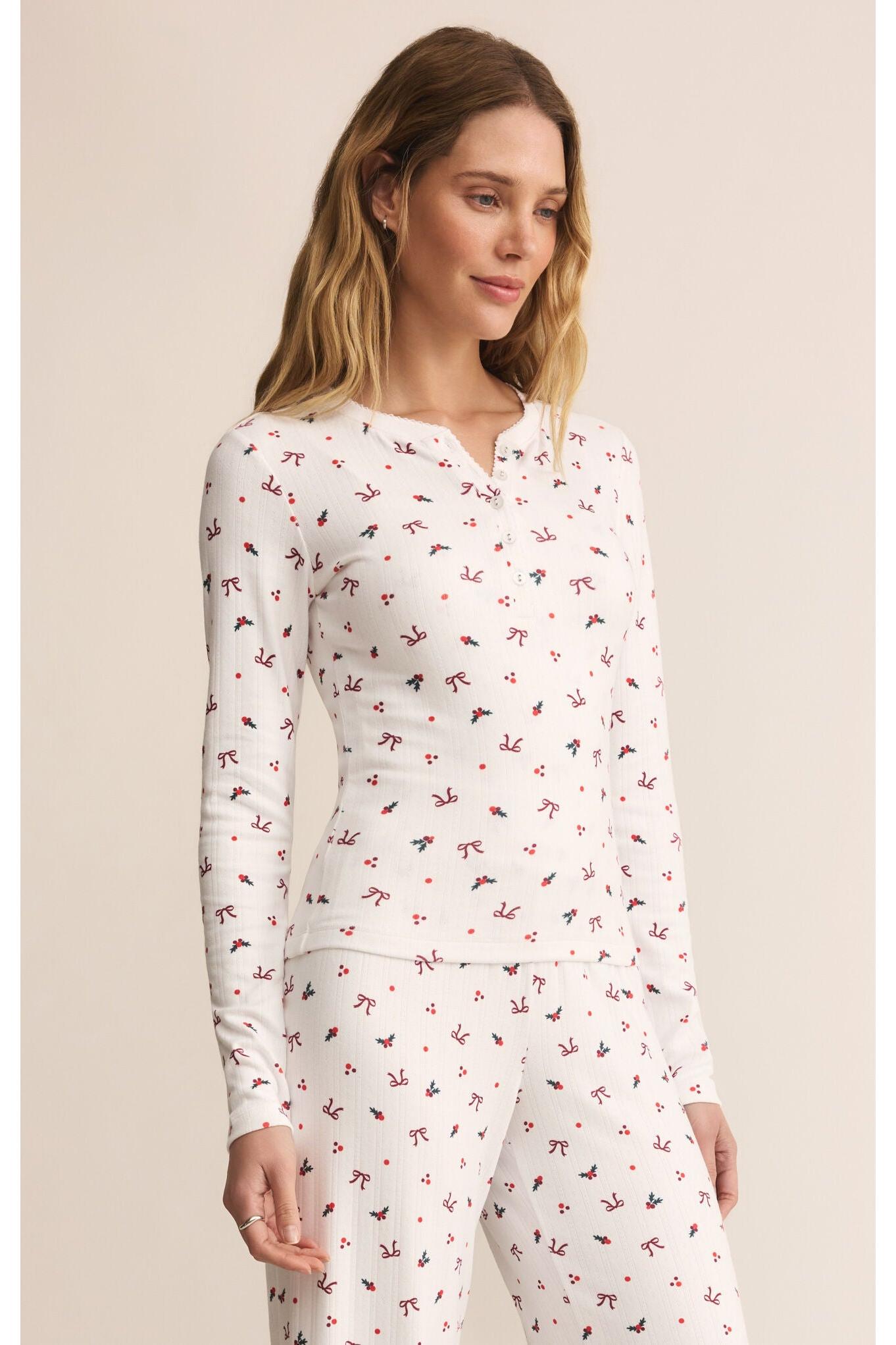 Z Supply Lounge Luxe Holly Long Sleeve Top-Tops-Z Supply Lounge-Deja Nu Boutique, Women's Fashion Boutique in Lampasas, Texas