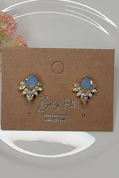 Betty Oh! Opal Deco Post Earrings-Earrings-Betty Oh!-Deja Nu Boutique, Women's Fashion Boutique in Lampasas, Texas