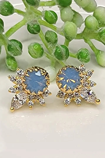 Betty Oh! Opal Deco Post Earrings-Earrings-Betty Oh!-Deja Nu Boutique, Women's Fashion Boutique in Lampasas, Texas