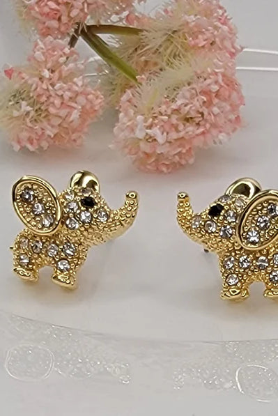 Betty Oh! Elephant Post Earrings-Earrings-Betty Oh!-Deja Nu Boutique, Women's Fashion Boutique in Lampasas, Texas